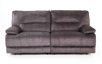 Pacifica Gray 82" Power Reclining Loveseat
