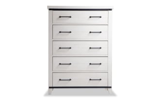Montana White 5 Drawer Chest