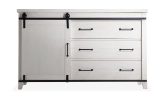 Montana White 5 Drawer Dresser