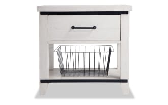Montana White Nightstand with Drawer