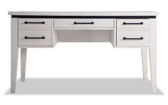 Montana White 3 Drawer Desk