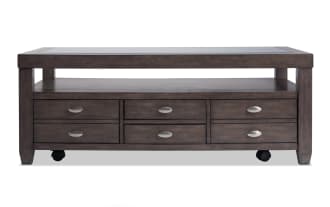Prestige Gray Storage Coffee Table