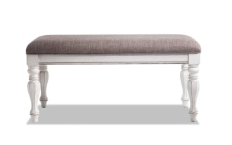 Scarlett White Storage Bench