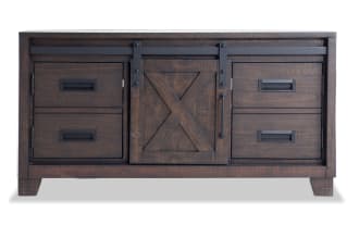 Montana 48'' Brown Fully Assembled Storage Corner TV Stand