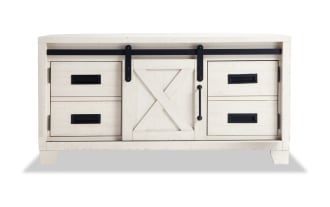 Montana 48'' White Fully Assembled Storage Corner TV Stand