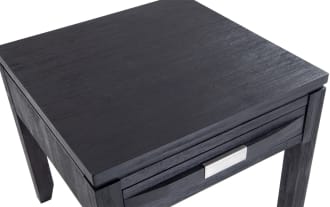 Elevations Charcoal Storage End Table