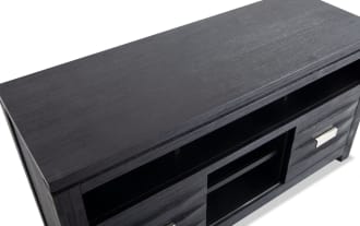 Elevations 50'' Black Fully Assembled Storage TV Stand