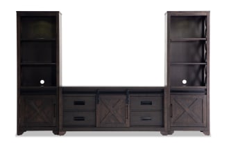 Montana 99'' Espresso 3 Piece Storage Entertainment Center