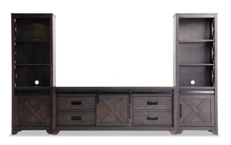 Montana 109'' Espresso 3 Piece Storage Entertainment Center