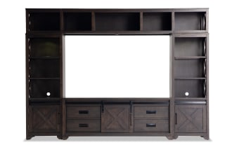 Montana 109'' Espresso 4 Piece Storage Entertainment Center
