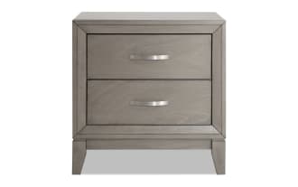 Tremont Gray 2 Drawer Nightstand