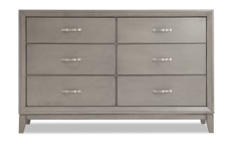 Tremont Gray 6 Drawer Dresser