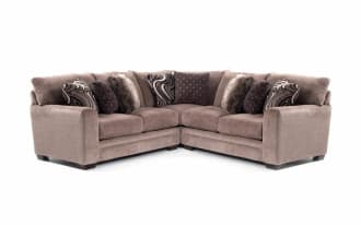 Luxe Gray 98'' 3 Piece Sectional
