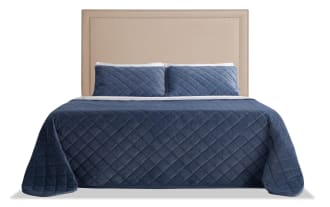 Tremont Queen Beige Upholstered Panel Headboard