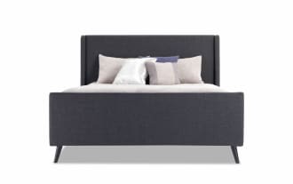 Copenhagen Twin Onyx Upholstered Panel Bed