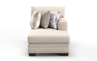 Cottage Chic Beige Right Arm Facing Chaise
