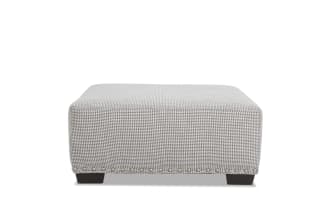 Cottage Chic Gray Ottoman