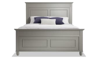Spencer Full Gray Panel Bed