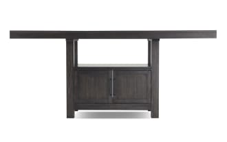 Sonoma 6 Piece Espresso & Beige Upholstered Counter Height Dining Set with Storage Bench
