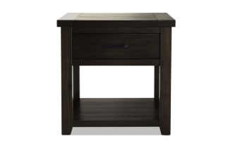Montana Brown Storage End Table