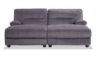 Pacifica Gray 82" Power Reclining Dual Chaise