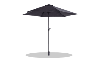 Hollywood 9' Charcoal Push Tilt Outdoor Market Umbrella