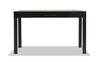 Fusion Black & Gray Desk with Drawer