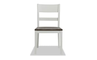 Fusion White & Brown Desk Chair