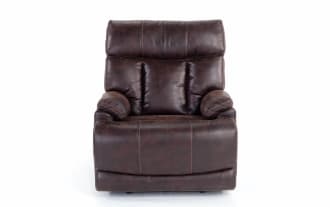 Touchdown Brown Faux Leather Power Recliner
