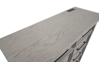 Hudson Gray 8 Drawer Bureau