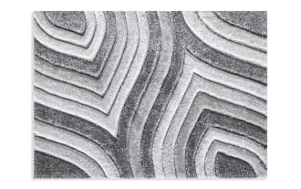 Swirls 9' x 12' Gray Abstract Rug
