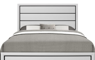 Joss Queen White Panel Bed