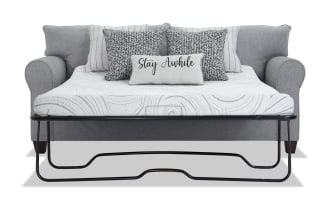Laurel Gray 90'' Sleeper Sofa with Queen Cooling Mattress