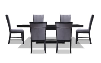 Cosmopolitan 7 Piece Upholstered Extendable Dining Set