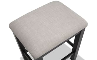 Sonoma Espresso & Beige Backless Upholstered Counter Height Stool (Set of 2)