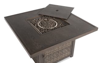 Dream Brown Wicker Outdoor Fire Pit
