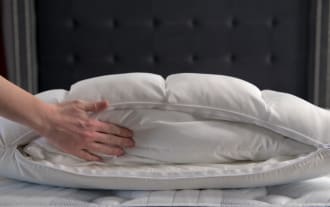 Bob-O-Pedic® Queen Cooling Memory Foam & Down Alternative Adjustable Pillow