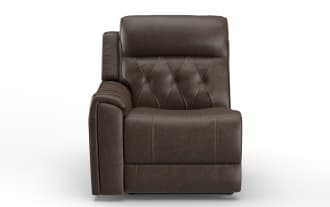 Canyon Walnut Left Arm Facing Power Recliner with Power Headrest