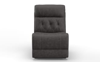 Canyon Gray Armless Power Recliner with Power Headrest