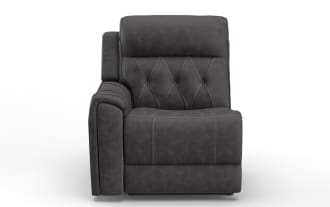 Canyon Gray Left Arm Facing Power Recliner with Power Headrest