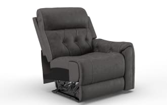 Canyon Gray Right Arm Facing Power Recliner with Power Headerest