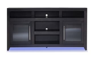 Cosmopolitan 65'' Black Fully Assembled Storage TV Stand