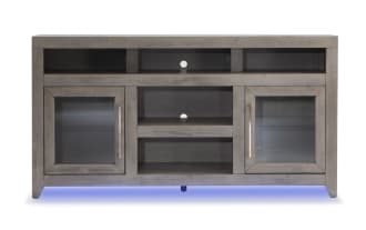 Cosmopolitan 65'' Gray Fully Assembled Storage TV Stand
