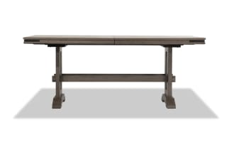 Hudson Gray Extendable Trestle Dining Table
