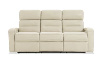 Echo Pearl Leather 82'' Power Reclining Sofa