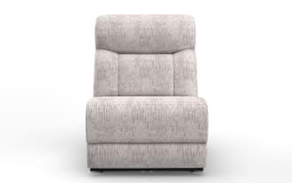 Everest Light Gray Armless Power Recliner