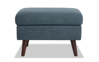 Bettie Teal Storage Ottoman
