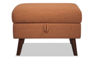 Bettie Russet Storage Ottoman