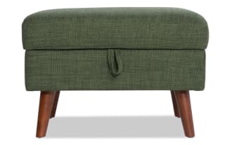 Bettie Avocado Storage Ottoman 