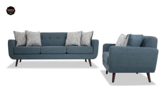Bettie Teal 86'' Sofa & 65'' Loveseat